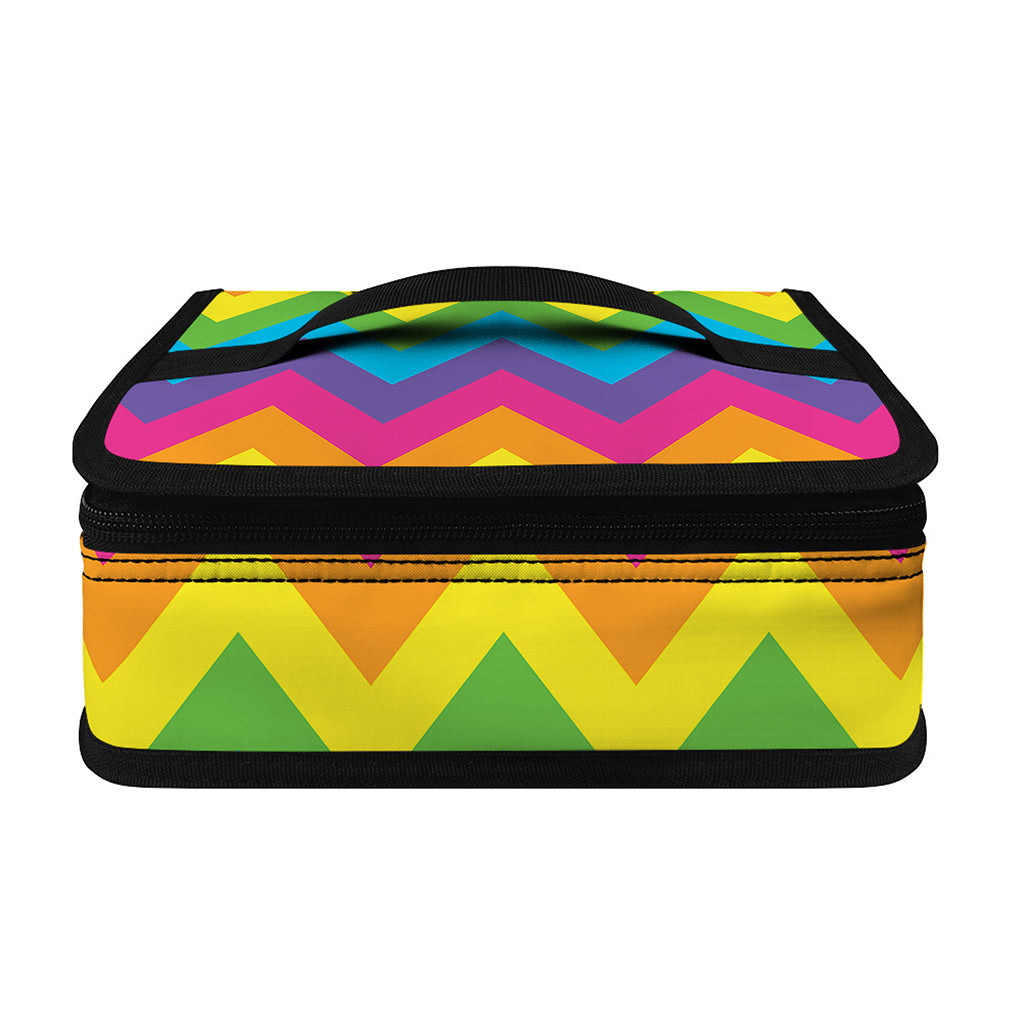 Colorful Zigzag Pattern Print Small Lunch Bag