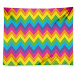 Colorful Zigzag Pattern Print Tapestry