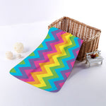 Colorful Zigzag Pattern Print Towel