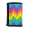 Colorful Zigzag Pattern Print Trifold Wallet