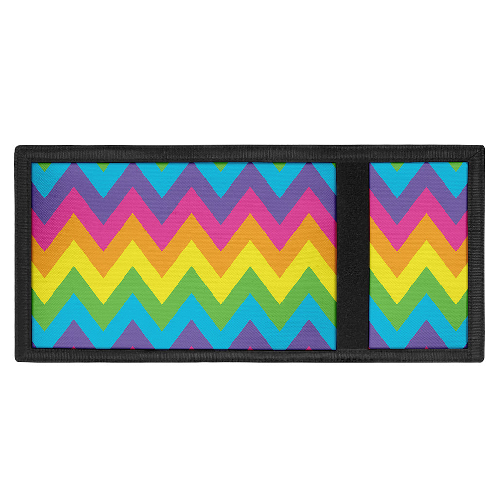 Colorful Zigzag Pattern Print Trifold Wallet