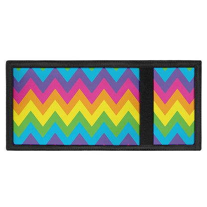 Colorful Zigzag Pattern Print Trifold Wallet