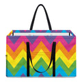 Colorful Zigzag Pattern Print Utility Tote Bag