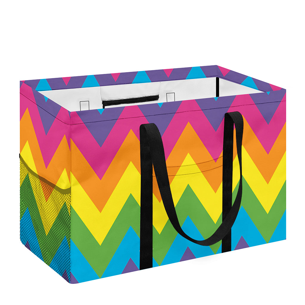 Colorful Zigzag Pattern Print Utility Tote Bag