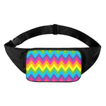 Colorful Zigzag Pattern Print Waist Bag