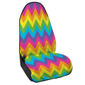 Colorful Zigzag Pattern Print Waterproof Car Seat Cover