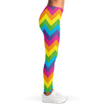 Colorful Zigzag Pattern Print Women's Leggings