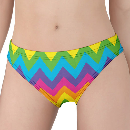 Colorful Zigzag Pattern Print Women's Panties