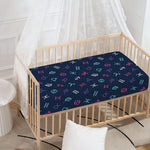 Colorful Zodiac Symbols Pattern Print Baby Crib Sheet