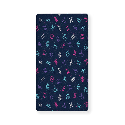 Colorful Zodiac Symbols Pattern Print Baby Crib Sheet