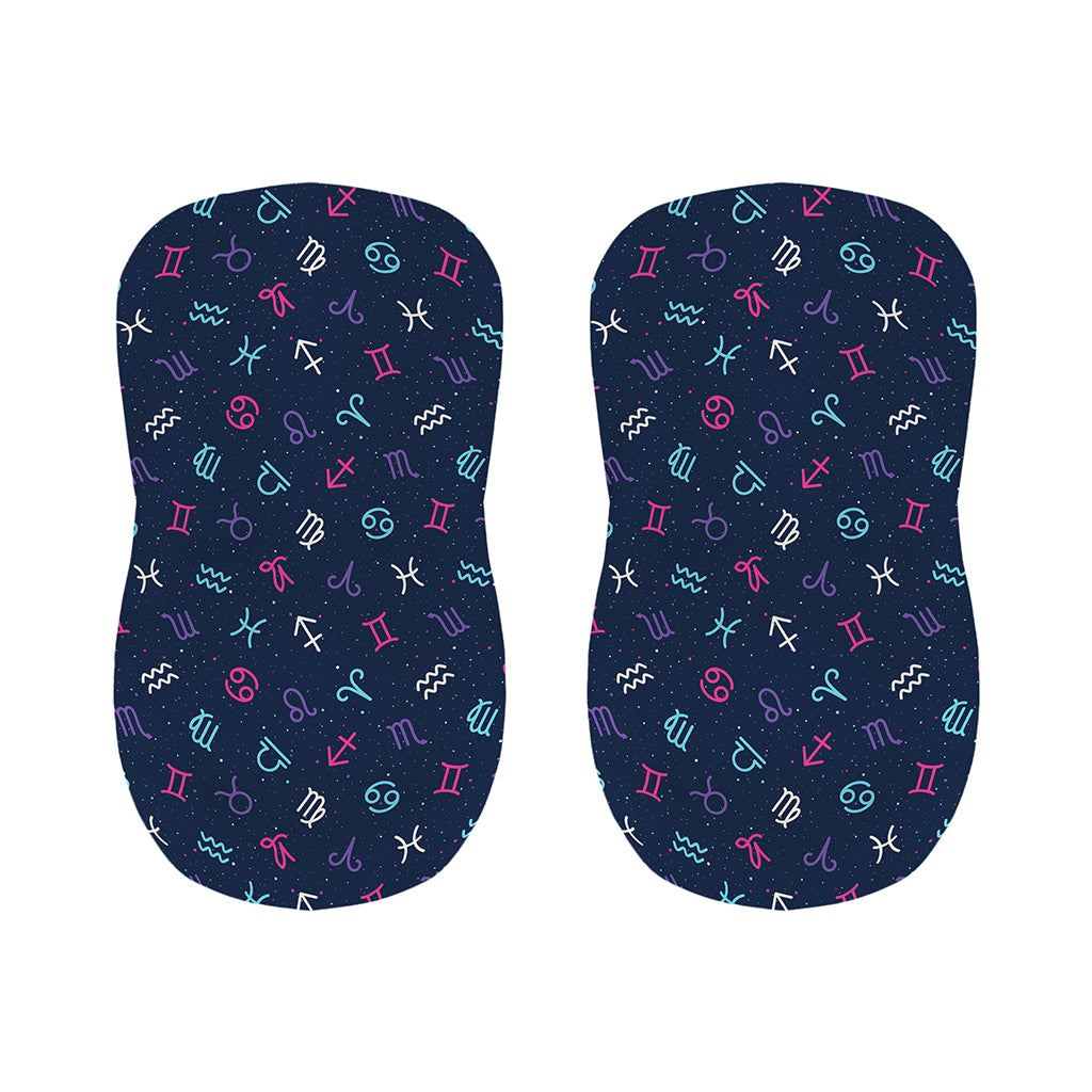 Colorful Zodiac Symbols Pattern Print Bar Stool Covers