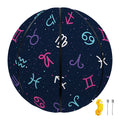 Colorful Zodiac Symbols Pattern Print Basketball