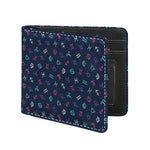 Colorful Zodiac Symbols Pattern Print Bifold Wallet