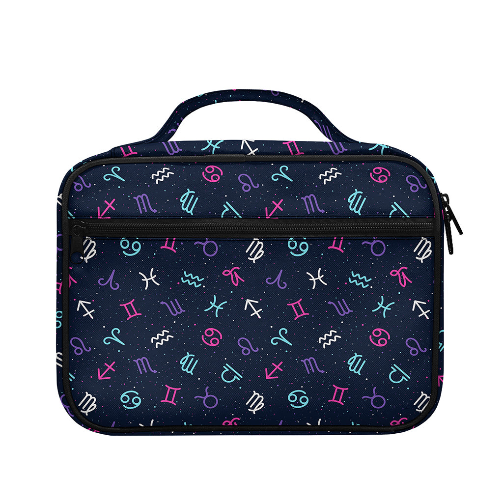Colorful Zodiac Symbols Pattern Print Briefcase Bible Bag
