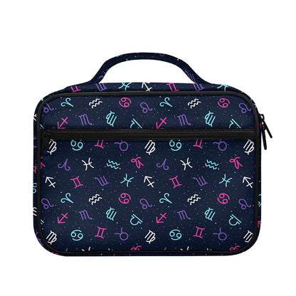 Colorful Zodiac Symbols Pattern Print Briefcase Bible Bag