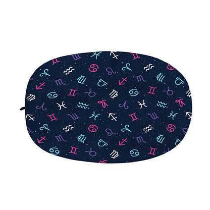 Colorful Zodiac Symbols Pattern Print Car Side Mirror Covers