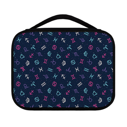 Colorful Zodiac Symbols Pattern Print Classic Bible Case