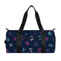 Colorful Zodiac Symbols Pattern Print Gym Bag