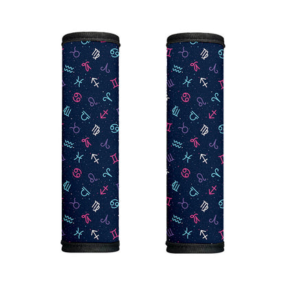 Colorful Zodiac Symbols Pattern Print Handle Covers