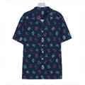 Colorful Zodiac Symbols Pattern Print Hawaiian Shirt