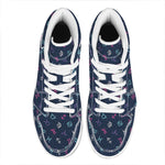 Colorful Zodiac Symbols Pattern Print High Top Leather Sneakers