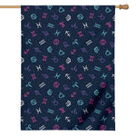 Colorful Zodiac Symbols Pattern Print House Flag