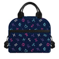 Colorful Zodiac Symbols Pattern Print Insulated Lunch Bag