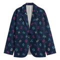 Colorful Zodiac Symbols Pattern Print Men's Blazer