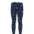 Colorful Zodiac Symbols Pattern Print Men's Leggings