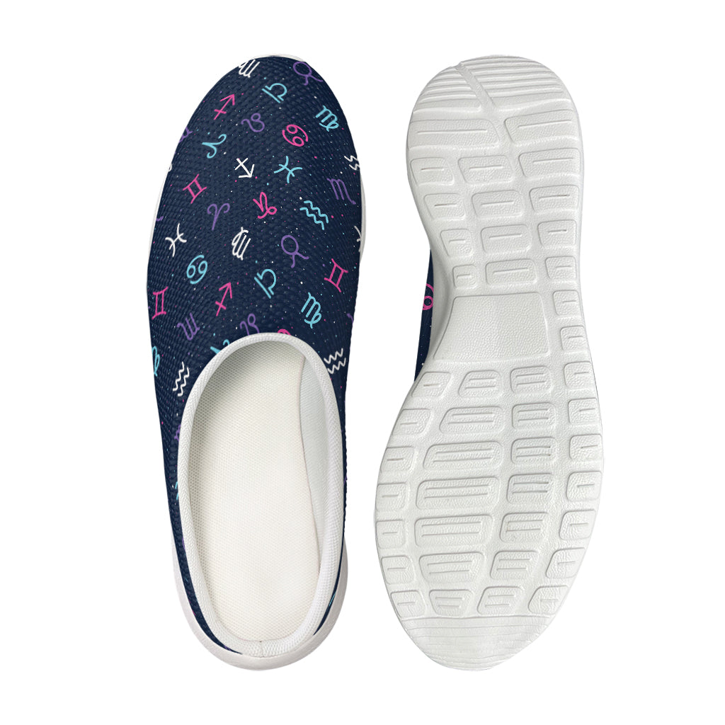 Colorful Zodiac Symbols Pattern Print Mesh Casual Shoes