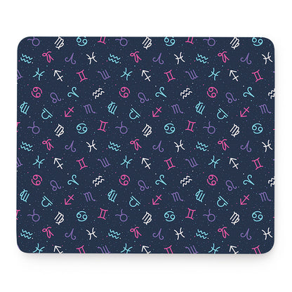 Colorful Zodiac Symbols Pattern Print Mouse Pad