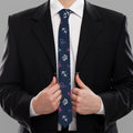 Colorful Zodiac Symbols Pattern Print Necktie