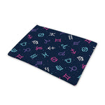 Colorful Zodiac Symbols Pattern Print Pet Cooling Mat Cover