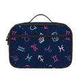 Colorful Zodiac Symbols Pattern Print Portable Lunch Bag