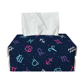 Colorful Zodiac Symbols Pattern Print Rectangle Tissue Box Cover