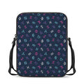 Colorful Zodiac Symbols Pattern Print Rectangular Crossbody Bag