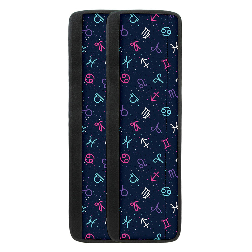 Colorful Zodiac Symbols Pattern Print Refrigerator Handle Covers