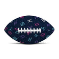 Colorful Zodiac Symbols Pattern Print Rugby Ball