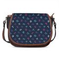 Colorful Zodiac Symbols Pattern Print Saddle Bag
