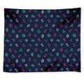 Colorful Zodiac Symbols Pattern Print Tapestry