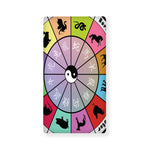 Colourful Chinese Zodiac Wheel Print Baby Crib Sheet