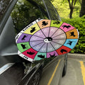 Colourful Chinese Zodiac Wheel Print Car Side Mirror Covers