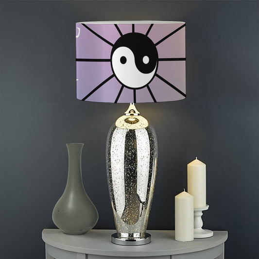 Colourful Chinese Zodiac Wheel Print Drum Lamp Shade
