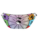 Colourful Chinese Zodiac Wheel Print Fanny Pack