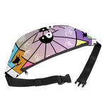 Colourful Chinese Zodiac Wheel Print Fanny Pack