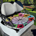 Colourful Chinese Zodiac Wheel Print Golf Cart Seat Cover