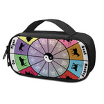 Colourful Chinese Zodiac Wheel Print Insulin Cooler Travel Case