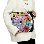 Colourful Chinese Zodiac Wheel Print Laptop Sleeve