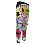 Colourful Chinese Zodiac Wheel Print Men's Compression Pants