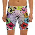 Colourful Chinese Zodiac Wheel Print Men's Long Boxer Briefs